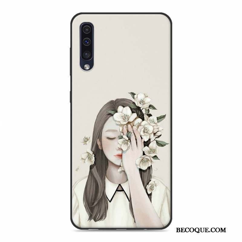 Samsung Galaxy A30s Blanc Fluide Doux Tendance Protection Étui Coque De Téléphone