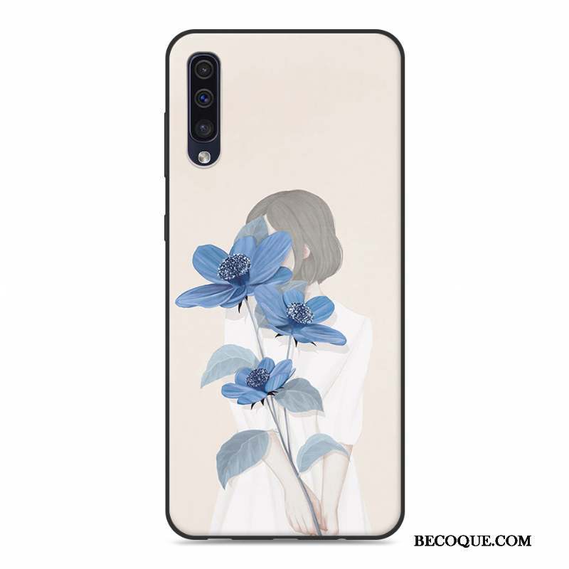 Samsung Galaxy A30s Blanc Fluide Doux Tendance Protection Étui Coque De Téléphone