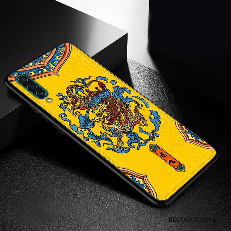 Samsung Galaxy A30s Coque Nouveau Style Chinois Modèle Fleurie Mode Personnalité Silicone