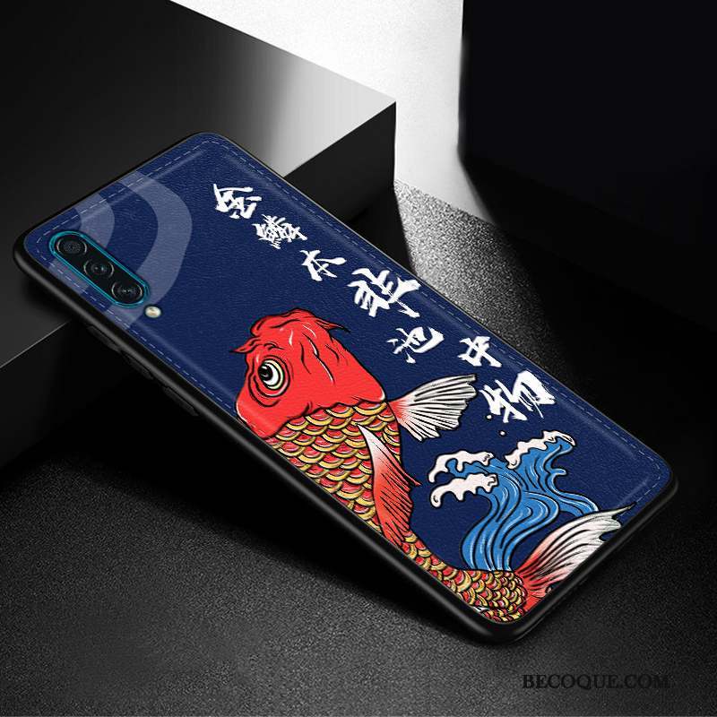 Samsung Galaxy A30s Coque Nouveau Style Chinois Modèle Fleurie Mode Personnalité Silicone