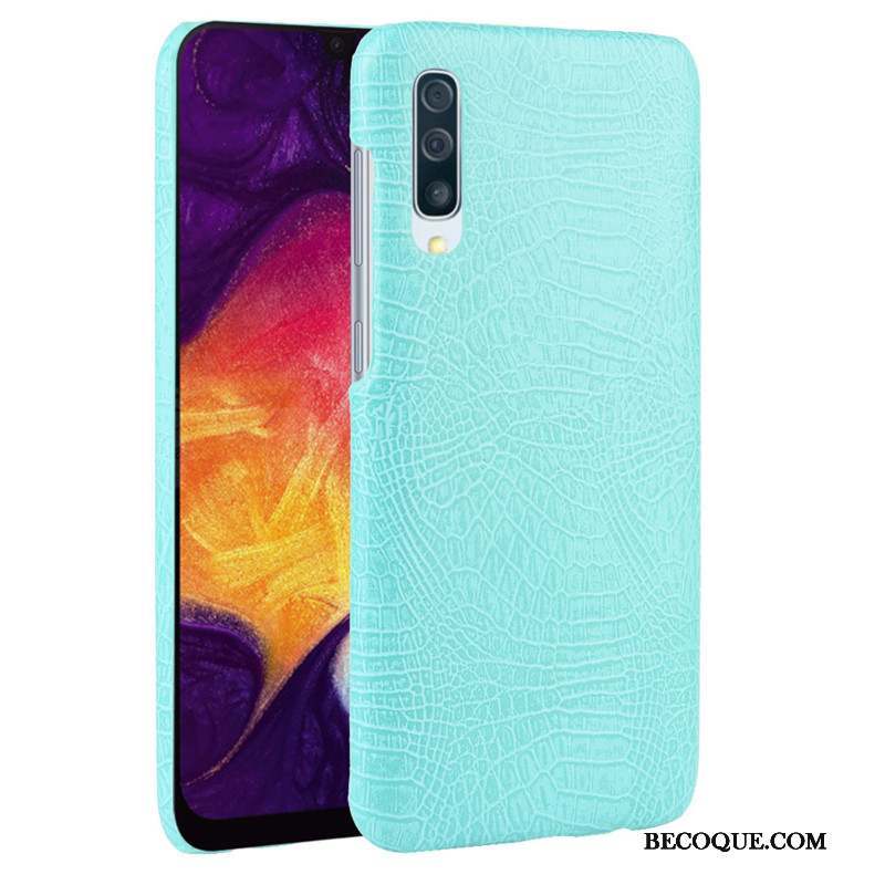 Samsung Galaxy A30s Cuir Coque De Téléphone Crocodile Modèle Difficile Étui Sac