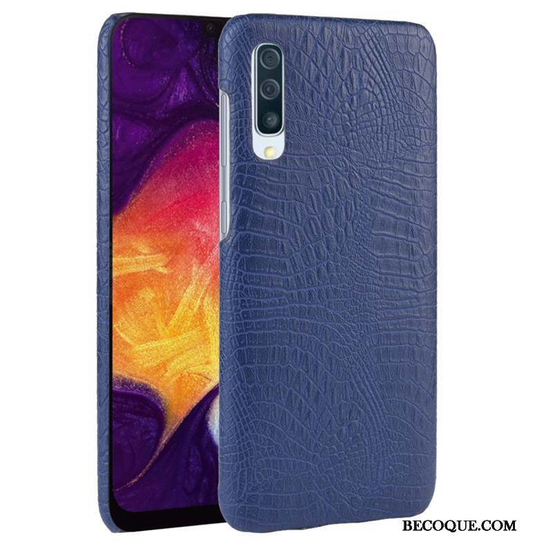 Samsung Galaxy A30s Cuir Coque De Téléphone Crocodile Modèle Difficile Étui Sac