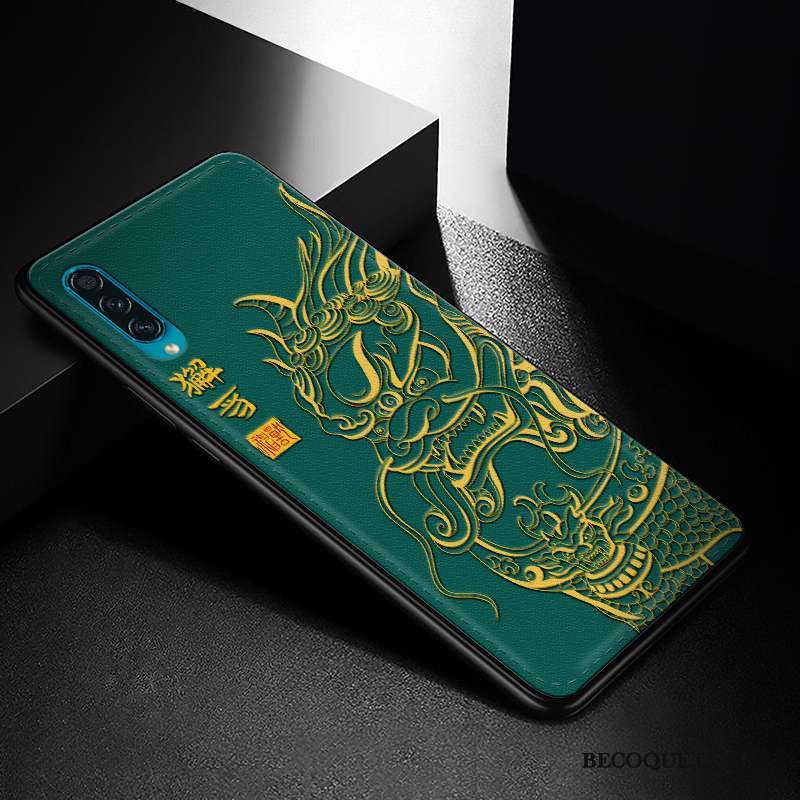 Samsung Galaxy A30s Modèle Fleurie Créatif Cuir Tout Compris Protection Coque De Téléphone