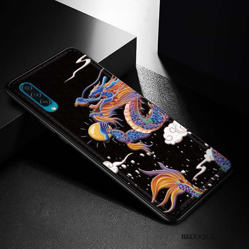 Samsung Galaxy A30s Modèle Fleurie Créatif Cuir Tout Compris Protection Coque De Téléphone