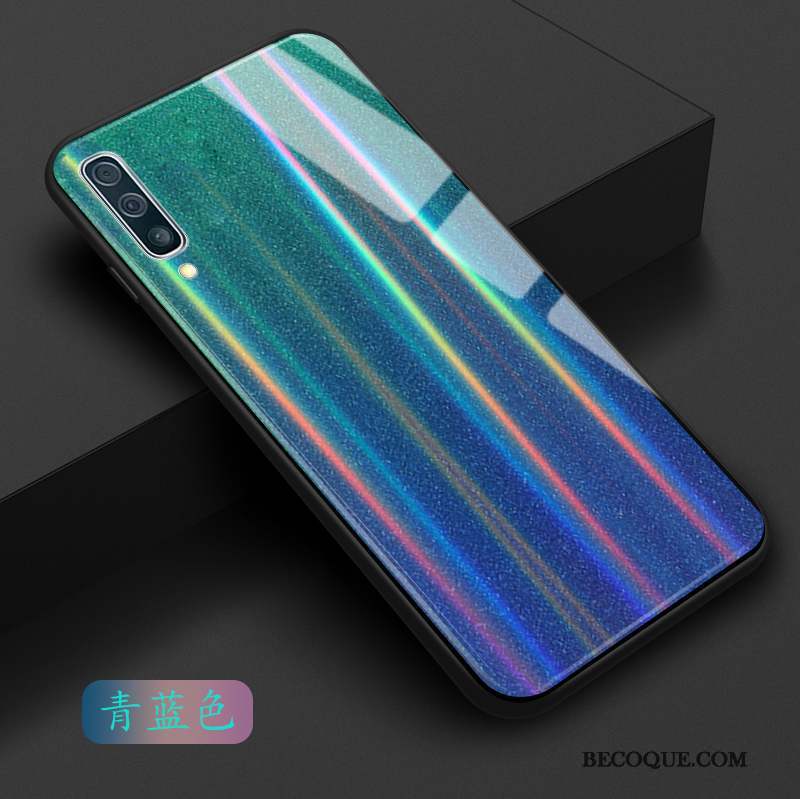 Samsung Galaxy A30s Personnalité Dégradé Rose Bleu Coque De Téléphone Vert