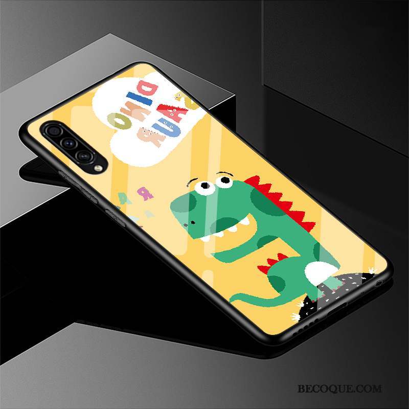 Samsung Galaxy A30s Étui Verre Dessin Animé Charmant Coque De Téléphone Simple