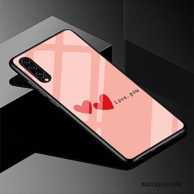 Samsung Galaxy A30s Étui Verre Dessin Animé Charmant Coque De Téléphone Simple