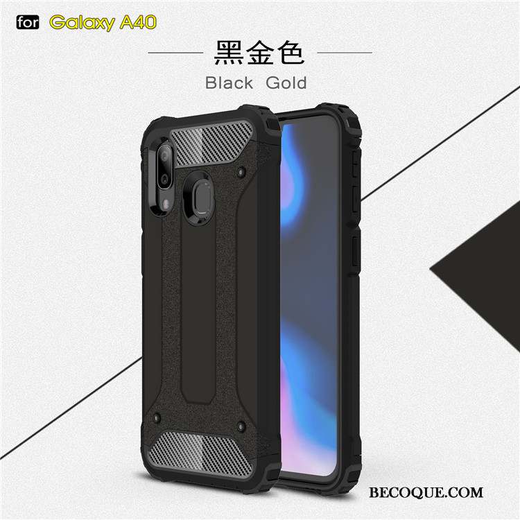 Samsung Galaxy A40 Coque Difficile Fluide Doux Étui Protection Silicone