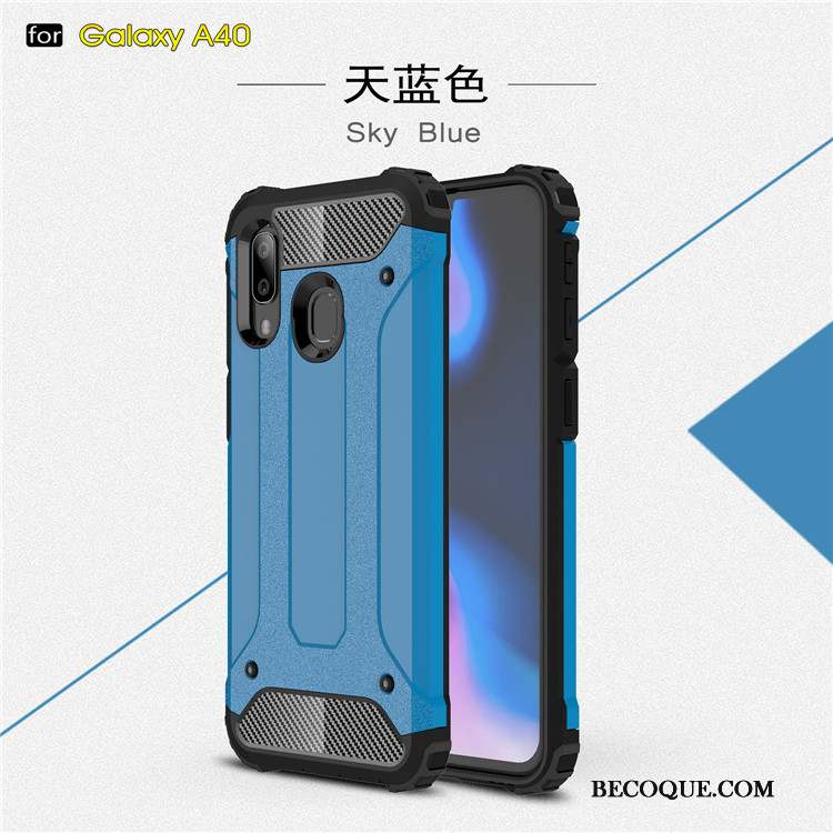 Samsung Galaxy A40 Coque Difficile Fluide Doux Étui Protection Silicone