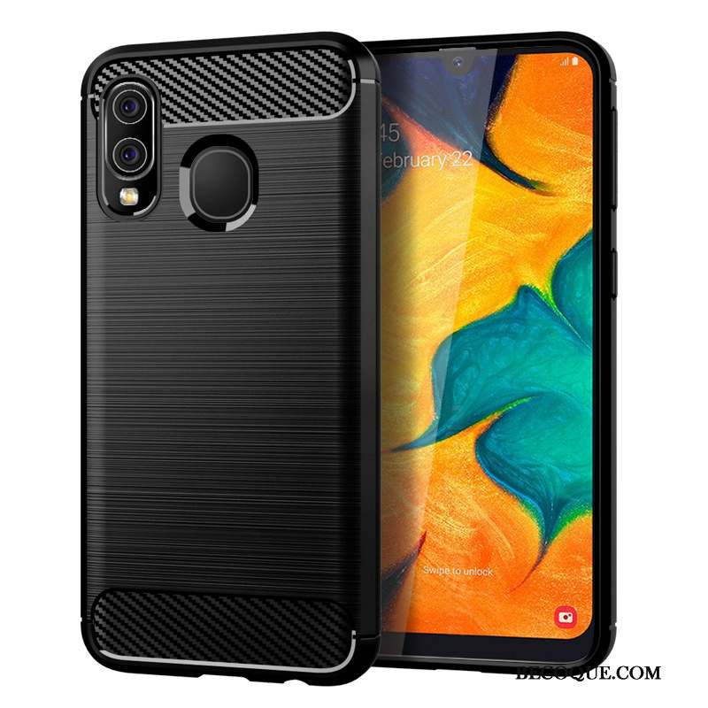 Samsung Galaxy A40 Silicone Fibre Coque Modèle Fleurie Soie Étui