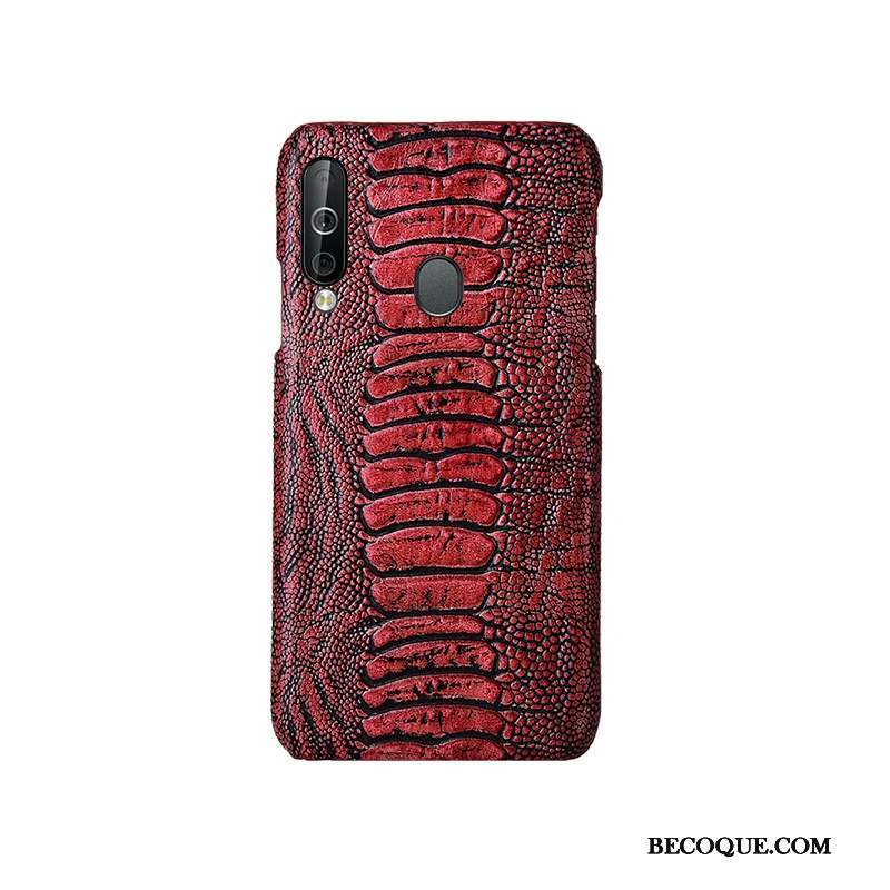 Samsung Galaxy A40s Coque Cuir Véritable Personnalisé Oiseau Protection Téléphone Portable Luxe