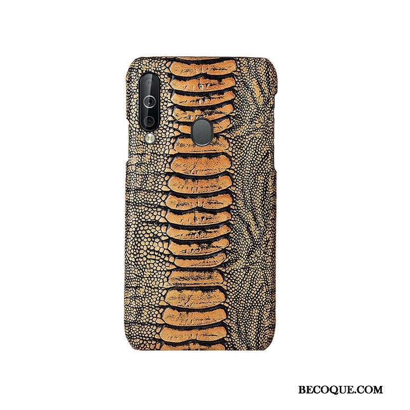 Samsung Galaxy A40s Coque Cuir Véritable Personnalisé Oiseau Protection Téléphone Portable Luxe