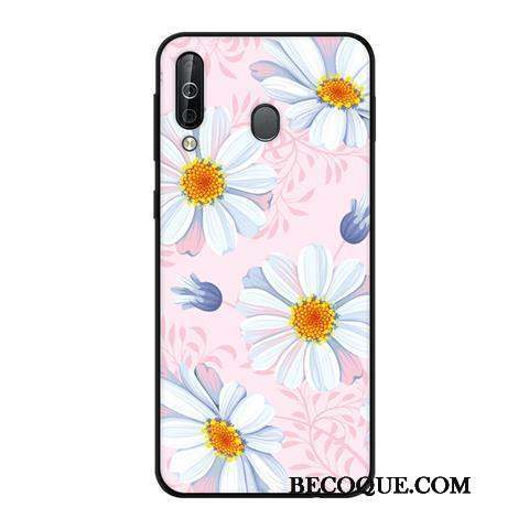 Samsung Galaxy A40s Délavé En Daim Vent Fluide Doux Coque Tendance Téléphone Portable