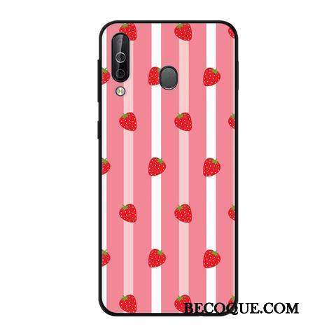 Samsung Galaxy A40s Délavé En Daim Vent Fluide Doux Coque Tendance Téléphone Portable