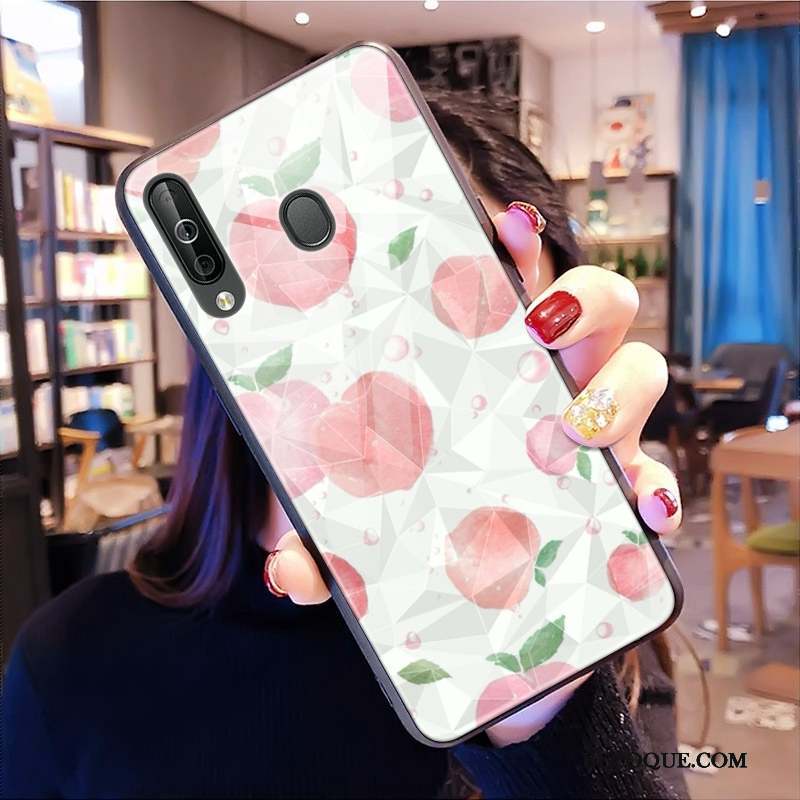 Samsung Galaxy A40s Frais Losange Ornements Suspendus Coque De Téléphone Rose Petit