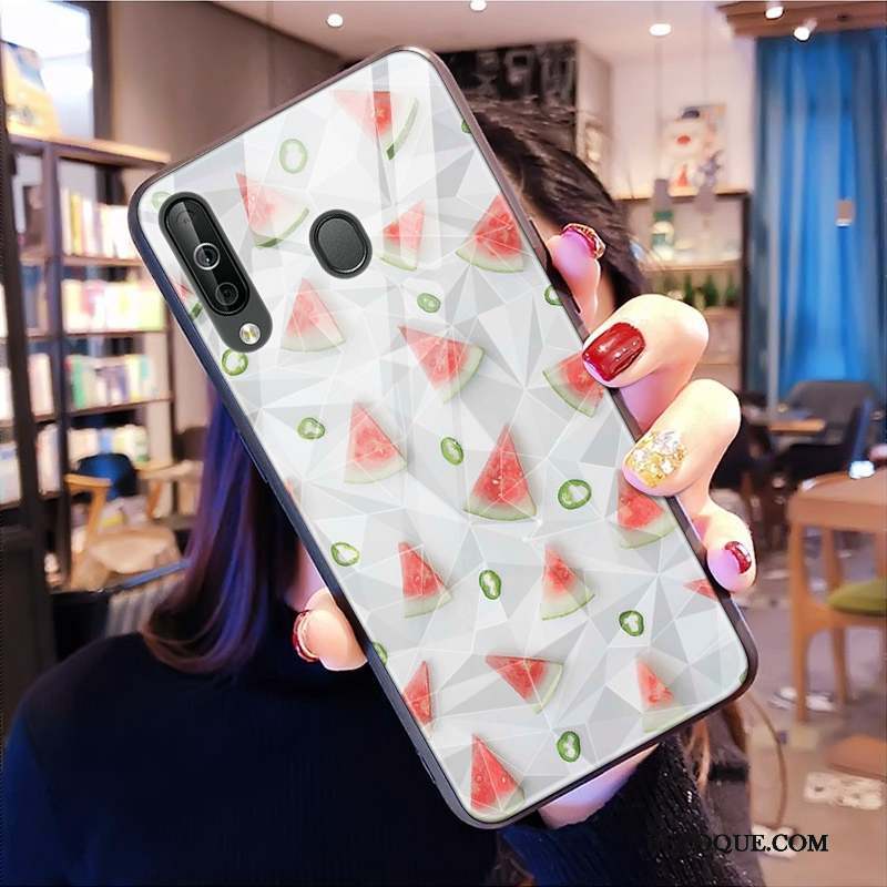 Samsung Galaxy A40s Frais Losange Ornements Suspendus Coque De Téléphone Rose Petit