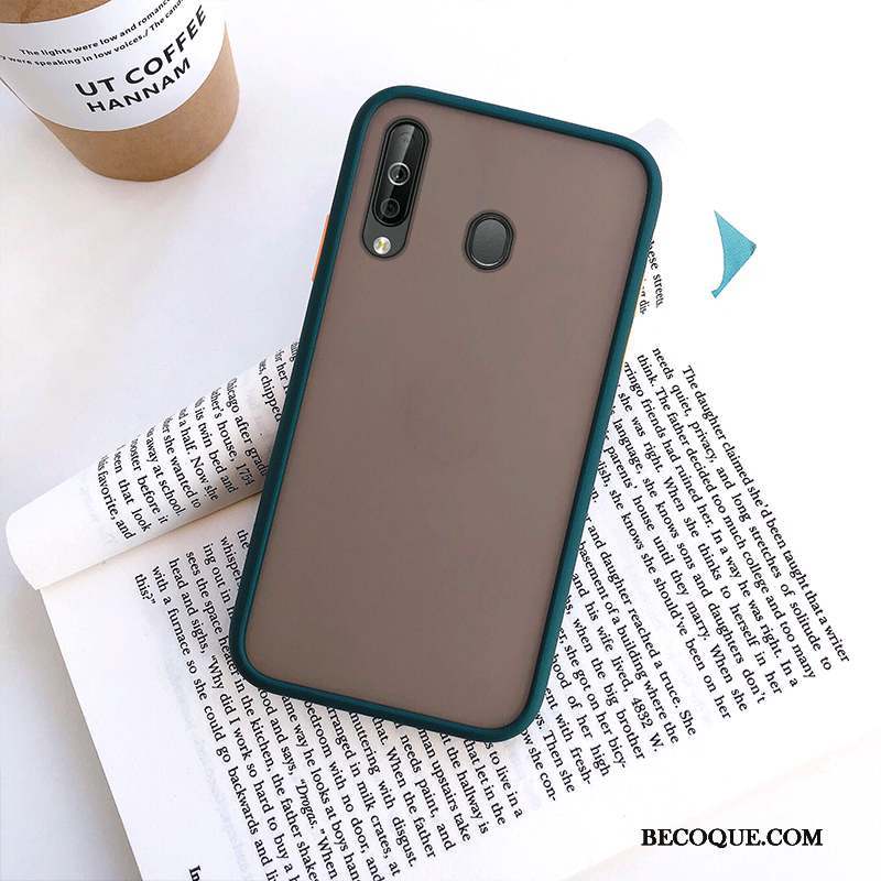 Samsung Galaxy A40s Étui Difficile Protection Coque Délavé En Daim Tendance