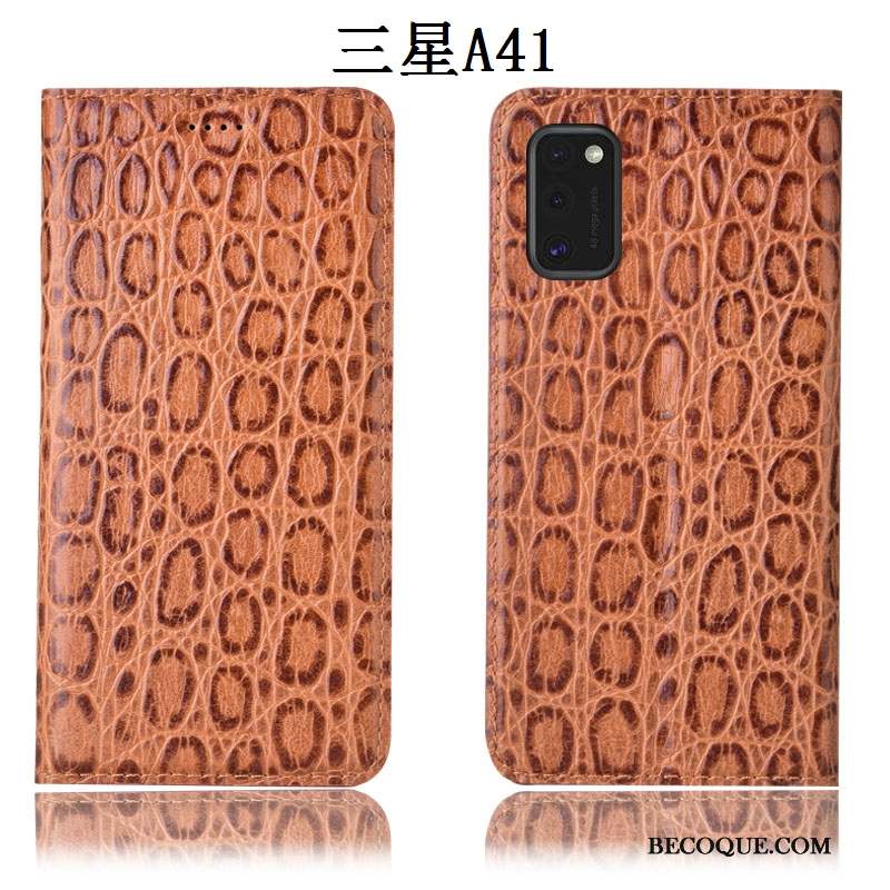 Samsung Galaxy A41 Coque De Téléphone Incassable Protection Housse Étui En Cuir Tout Compris