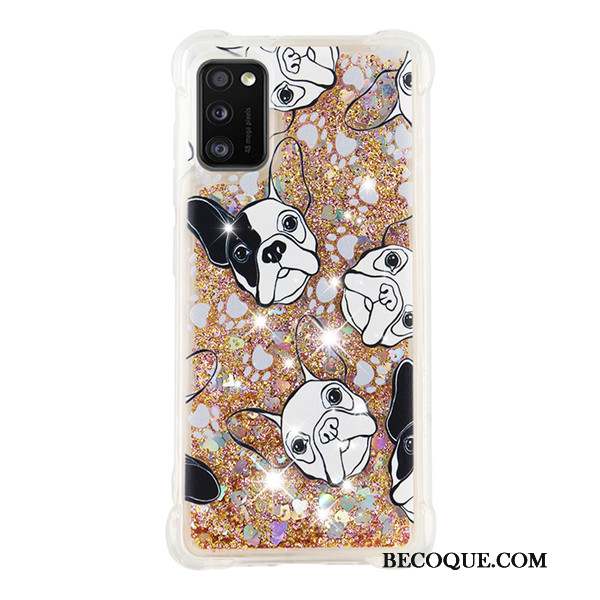 Samsung Galaxy A41 Coque Dessin Animé Ballon Quicksand Bleu Incassable