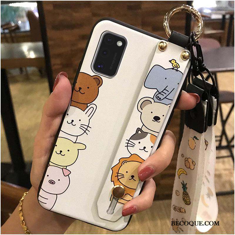 Samsung Galaxy A41 Coque Ornements Suspendus Support Dessin Animé Fluide Doux Charmant Protection