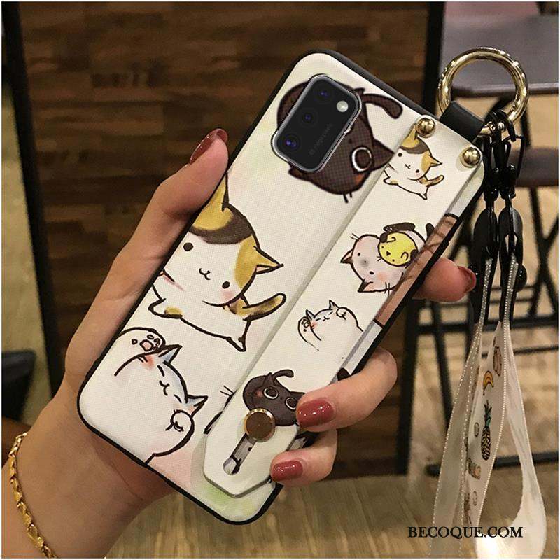 Samsung Galaxy A41 Coque Ornements Suspendus Support Dessin Animé Fluide Doux Charmant Protection