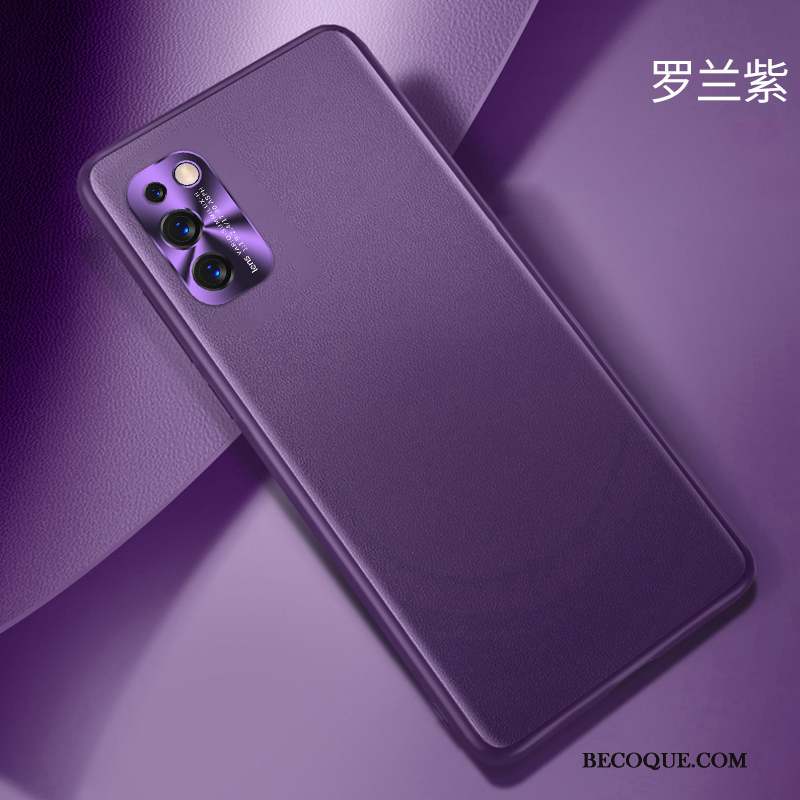 Samsung Galaxy A41 Coque Personnalité Incassable Vent Luxe Légères Cuir Véritable