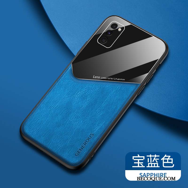 Samsung Galaxy A41 Coque Étui Tout Compris Silicone Miroir Personnalité Net Rouge