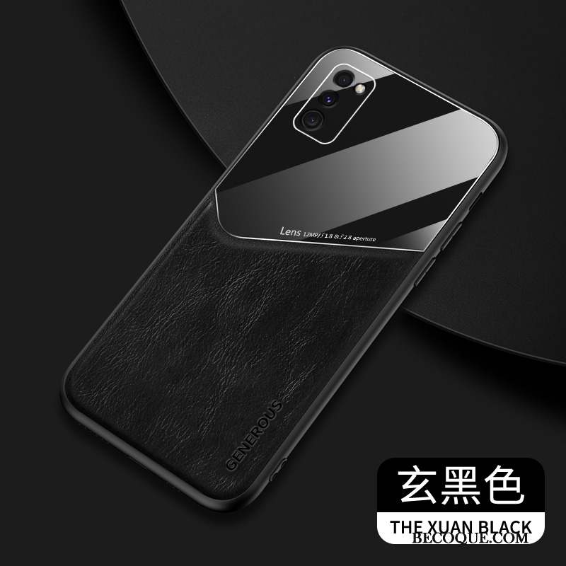 Samsung Galaxy A41 Coque Étui Tout Compris Silicone Miroir Personnalité Net Rouge