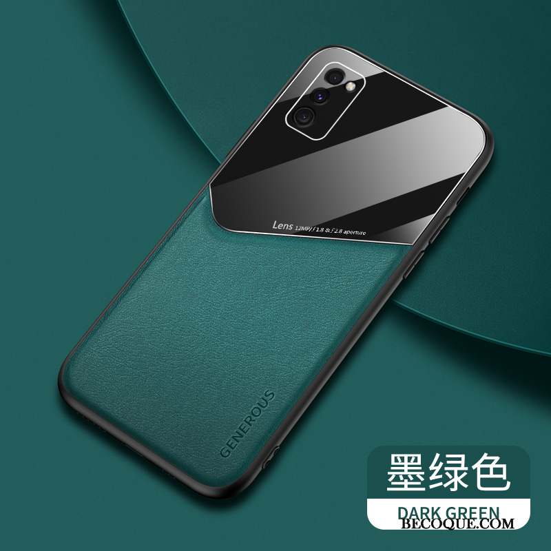 Samsung Galaxy A41 Coque Étui Tout Compris Silicone Miroir Personnalité Net Rouge