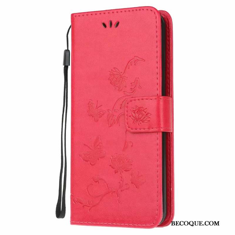 Samsung Galaxy A41 Fluide Doux Papillon Rose Coque De Téléphone Incassable Clamshell