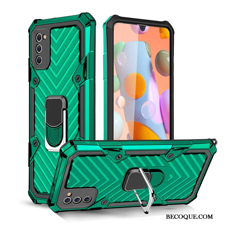 Samsung Galaxy A41 Étui Magnétisme Tout Compris Coque De Téléphone Protection Vert