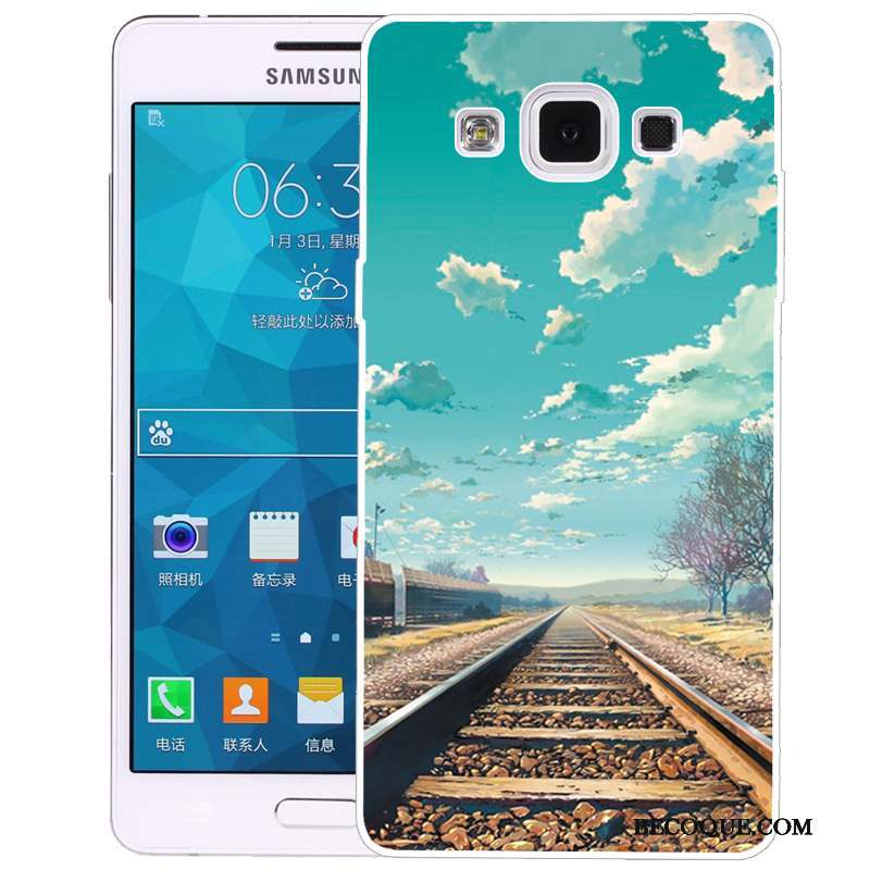 Samsung Galaxy A5 2015 Coque Fluide Doux Téléphone Portable Dessin Animé De Téléphone Rose