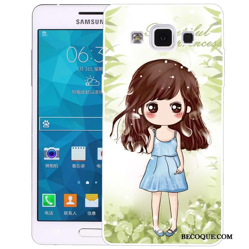 Samsung Galaxy A5 2015 Coque Fluide Doux Téléphone Portable Dessin Animé De Téléphone Rose