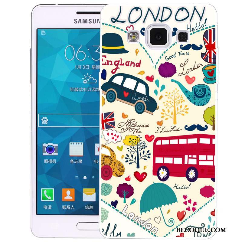 Samsung Galaxy A5 2015 Coque Fluide Doux Téléphone Portable Dessin Animé De Téléphone Rose