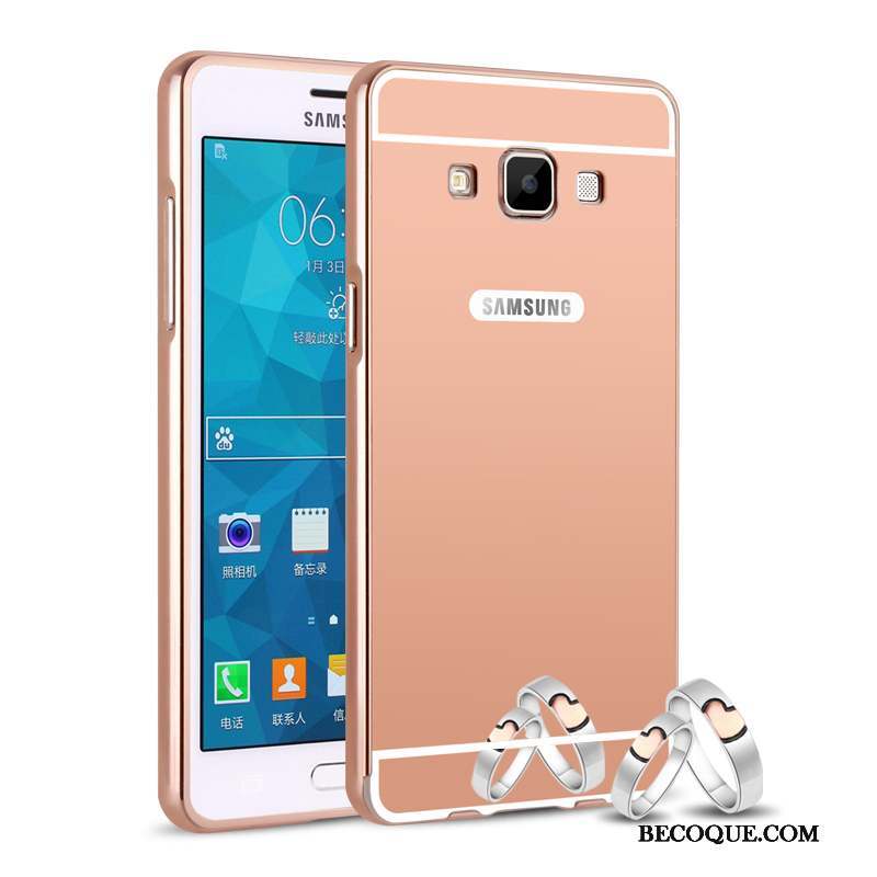 Samsung Galaxy A5 2015 Coque Incassable Couvercle Arrière Border Noir Étui Protection