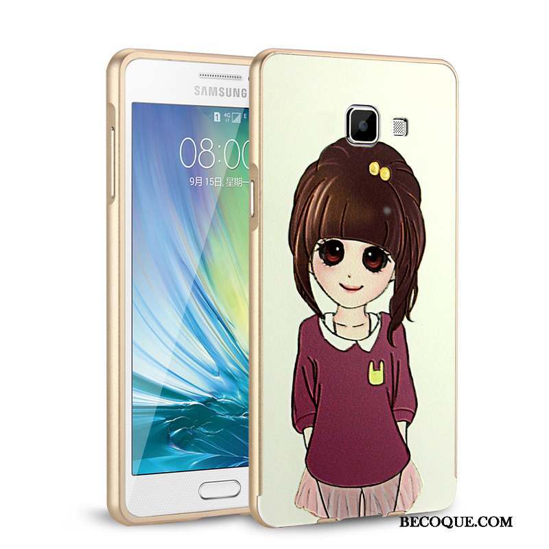 Samsung Galaxy A5 2016 Border Protection Argent Métal Coque Incassable