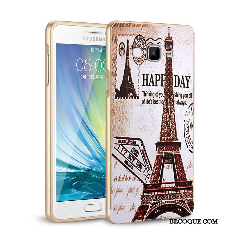 Samsung Galaxy A5 2016 Border Protection Argent Métal Coque Incassable