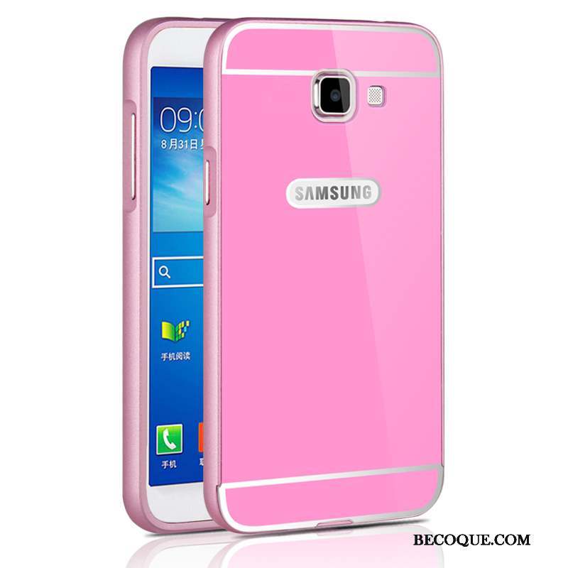 Samsung Galaxy A5 2016 Border Protection Argent Métal Coque Incassable