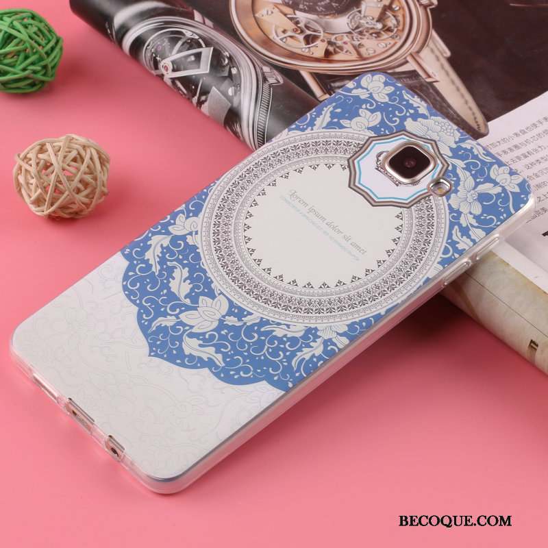 Samsung Galaxy A5 2016 Coque Protection Silicone Fluide Doux Tout Compris Violet Étui