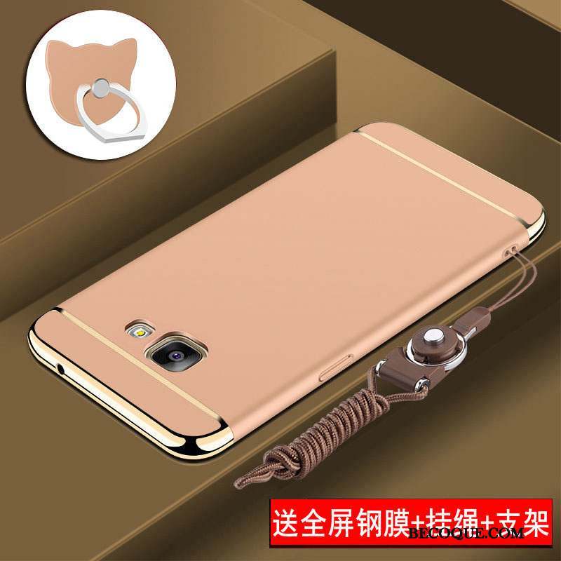 Samsung Galaxy A5 2016 Coque Tout Compris Délavé En Daim Or Rose Tendance Étui Incassable