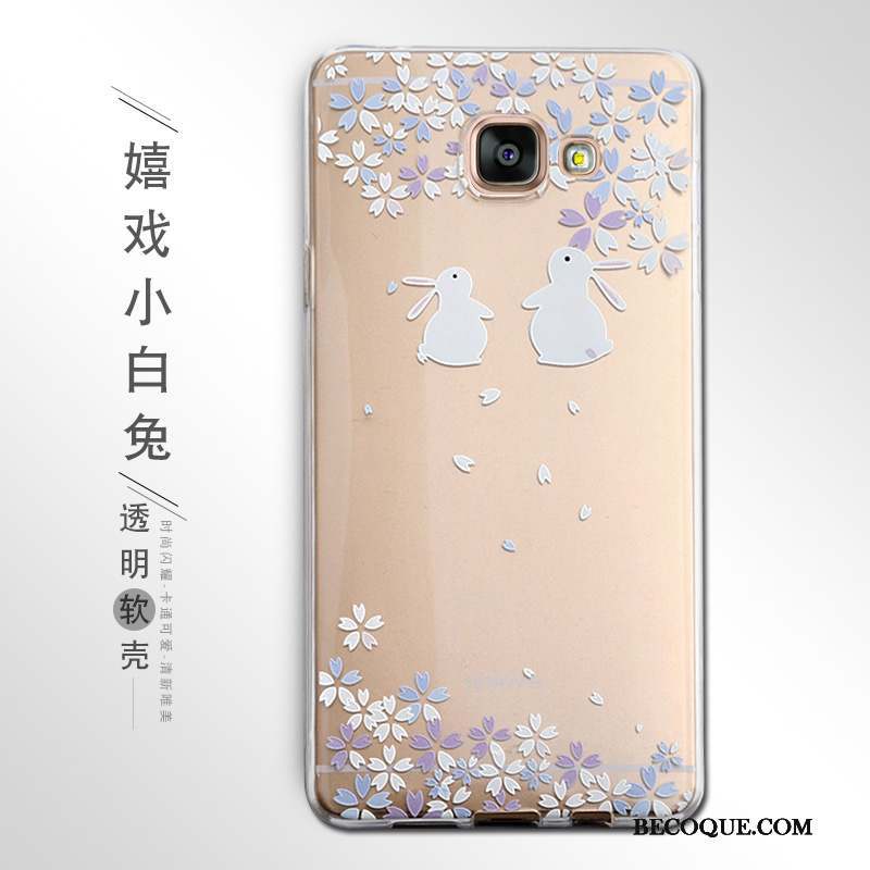 Samsung Galaxy A5 2016 Fluide Doux Tout Compris Téléphone Portable Rose Gaufrage Coque