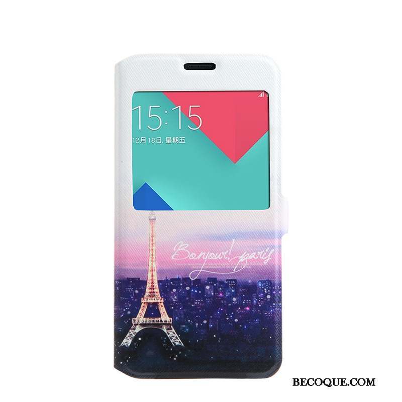 Samsung Galaxy A5 2016 Housse Étui Multicolore Ouvrir La Fenêtre Coque De Téléphone Fluide Doux