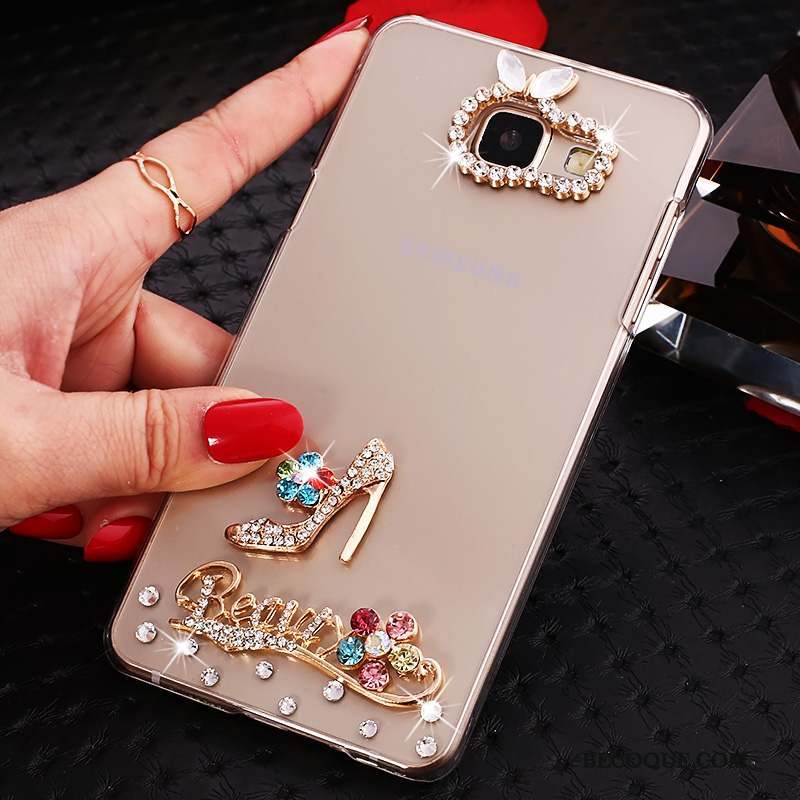 Samsung Galaxy A5 2016 Protection Or Transparent Étui Coque De Téléphone Strass