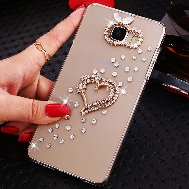 Samsung Galaxy A5 2016 Protection Or Transparent Étui Coque De Téléphone Strass