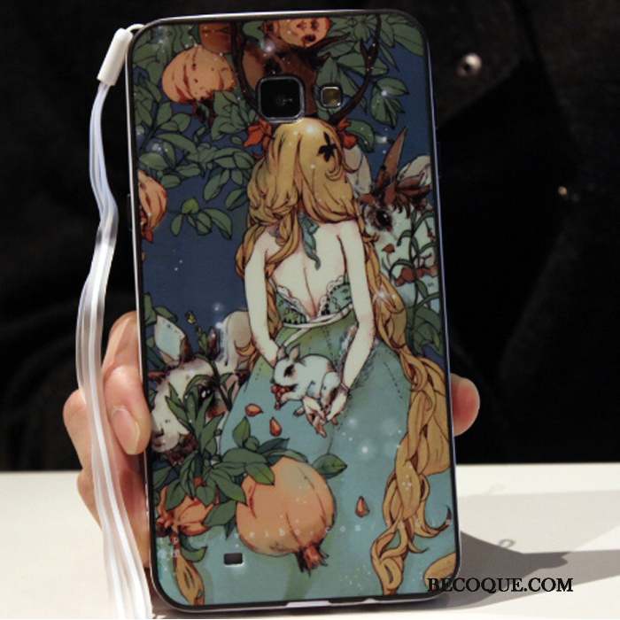 Samsung Galaxy A5 2016 Silicone Coque De Téléphone Personnalité Dessin Animé Fluide Doux Blanc