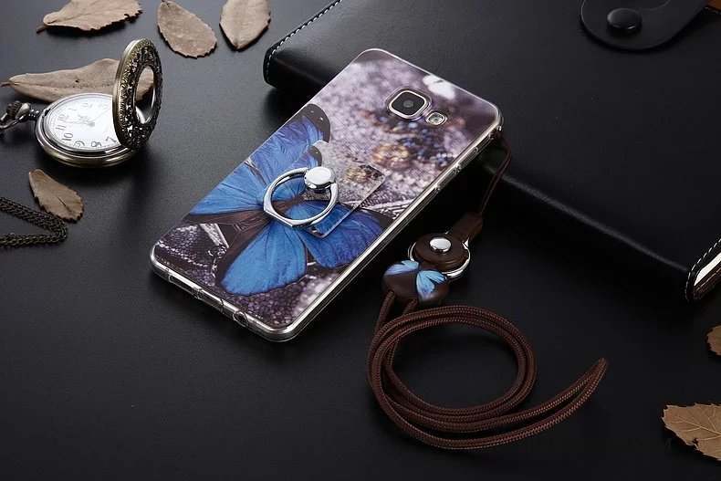 Samsung Galaxy A5 2017 Protection Coque De Téléphone Fluide Doux Silicone Dessin Animé Bleu