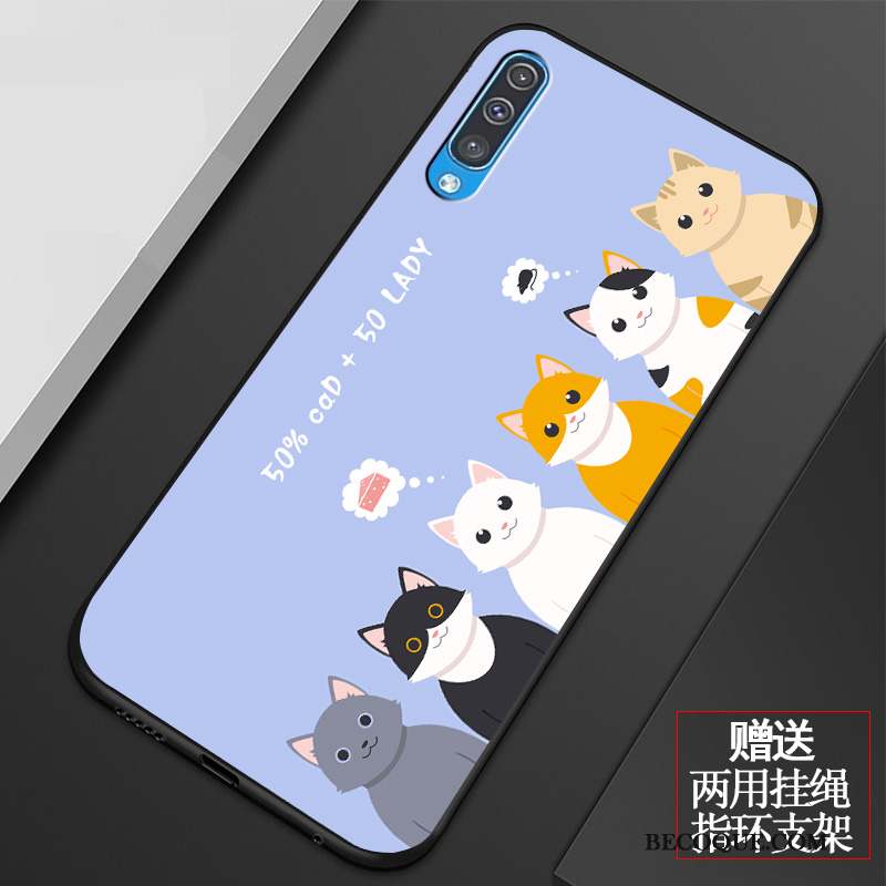 Samsung Galaxy A50 Bleu Incassable Protection Coque De Téléphone Charmant Dessin Animé