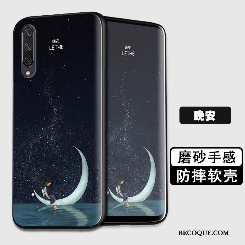 Samsung Galaxy A50 Coque De Téléphone Créatif Dessin Animé Personnalité Charmant Bleu