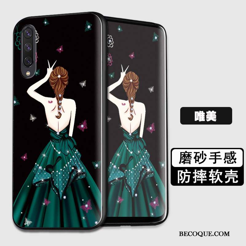 Samsung Galaxy A50 Coque De Téléphone Créatif Dessin Animé Personnalité Charmant Bleu