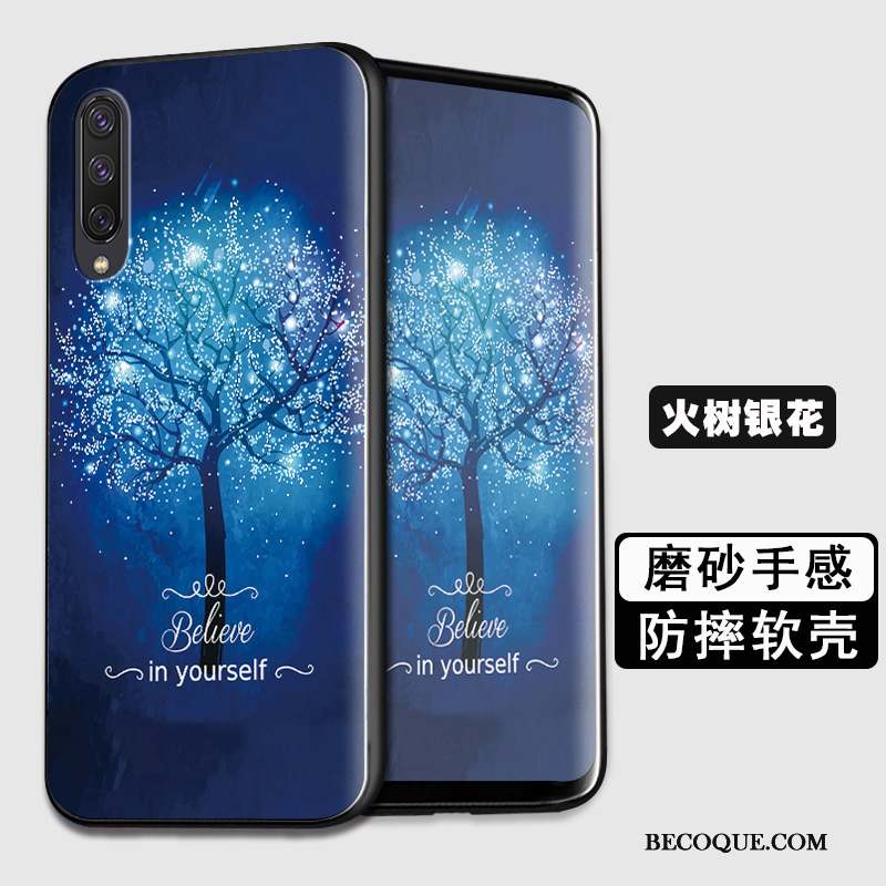 Samsung Galaxy A50 Coque De Téléphone Créatif Dessin Animé Personnalité Charmant Bleu